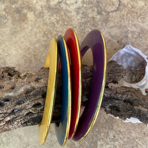 Vintage 1980’s stacking bangles - Picture 7 of 8